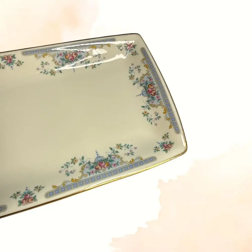 Vintage Royal Doulton Juliet H5077 Sandwich Tray Grandmillennial 1981